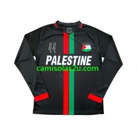 Camisolas de futebol Club Deportivo Palestino Center Stripre Equipamento Principal 2024/25 Manga Comprida